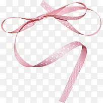 粉色花纹彩带