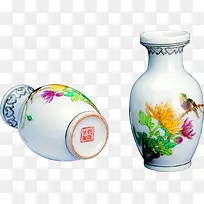 花鸟花瓶中国风元素瓷器