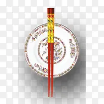唯美精美中国风复古筷子盘子