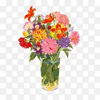 卡通菊花花瓶