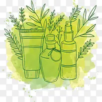 手绘护肤品