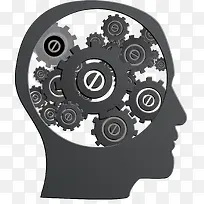 机械人脑矢量