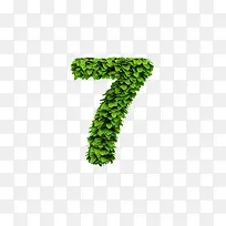 树叶数字7
