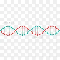 矢量手绘DNA排列