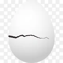 矢量裂纹的鸡蛋