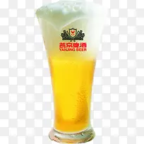 冒泡的高清燕京啤酒