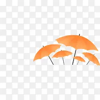 橙色雨伞高清图标