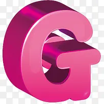 立体字母G