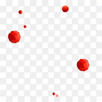 漂浮的红色球体