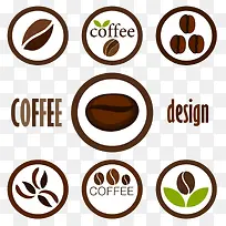 咖啡豆图标设计