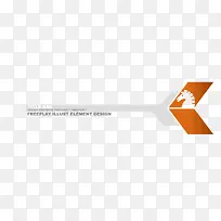 菱形ppt页眉矢量素材