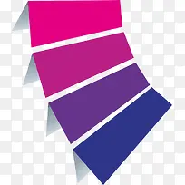 紫色立体板子