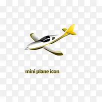 黄色小飞机模型