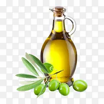 高清玻璃瓶橄榄油