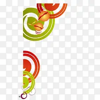 矢量手绘创意圆环