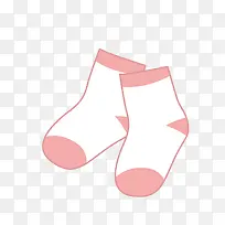 卡通粉色袜子