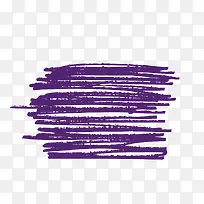 矢量笔画粉笔线条紫色