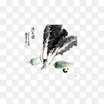 国画萝卜
