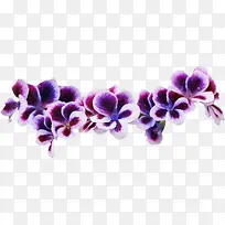 紫色小碎花装饰