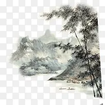 梦幻复古大山树林