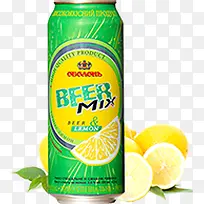夏日罐装瓶装饮品柠檬