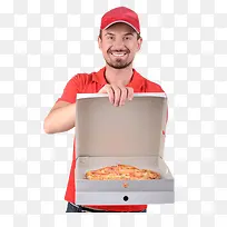 送披萨的男性