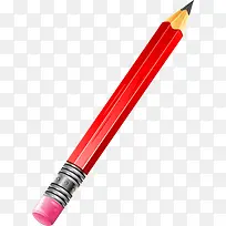 红色铅笔学习用品