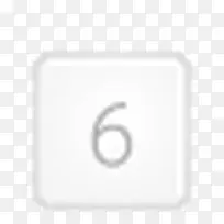键盘数字键6图标