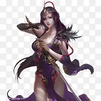 古代性感略带忧伤美女