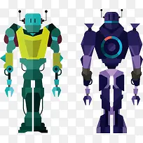 紫色机器人