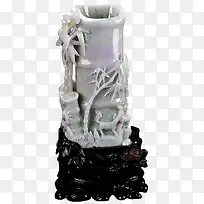 雕刻品竹筒艺术素材免抠图形