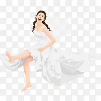 白裙女生