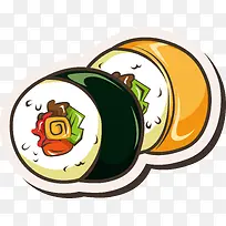 美食插画矢量