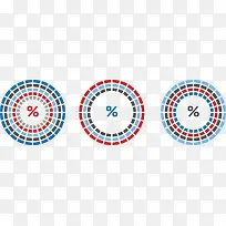 PPT设计圆环横向分布图