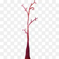 红色大树