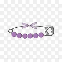 紫色装饰胸针