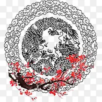 漂浮梅上有龙