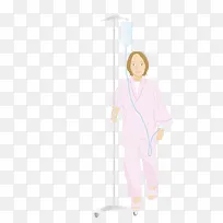打吊瓶的病人