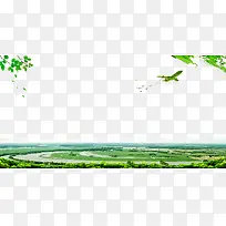 绿色清新爱护环境生态海报背景