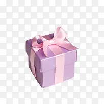 紫色清新礼物盒