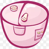 粉红色电饭煲电饭锅