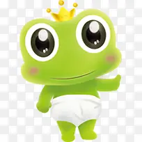 可爱绿色青蛙王子造型