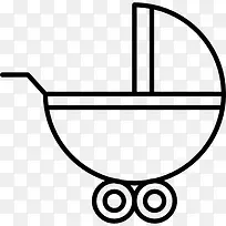 婴儿车车轮图标