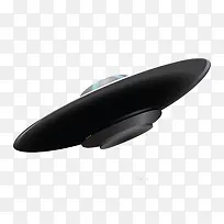 卡通的黑色的ufo飞碟