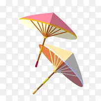 矢量卡通扁平化雨伞素材