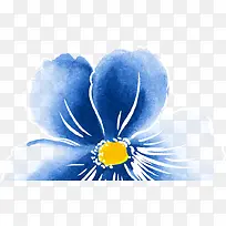 蓝色花卉淘宝女装海报
