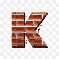砖纹字母k