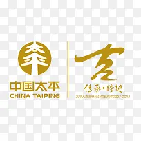 黄色中国太平logo标识