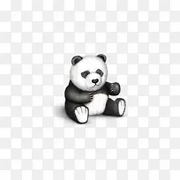 可爱熊猫玩偶