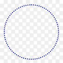 蓝色圆点虚线圈